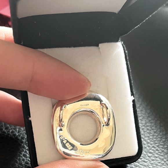 Sterling silver pendant. Leopard print. Made in Canada. - Picture 3 of 3